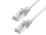 UltraLAN 3m CAT5e UTP Flylead (White) | Molded RJ45, Gigabit