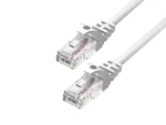 UltraLAN 1m CAT5e UTP Flylead (White) | Molded RJ45, Gigabit