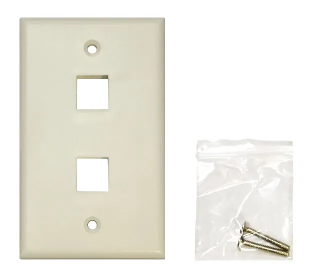 Double Port Faceplate (115x70mm)