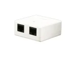 CAT5e Double Port Surface Mount Box