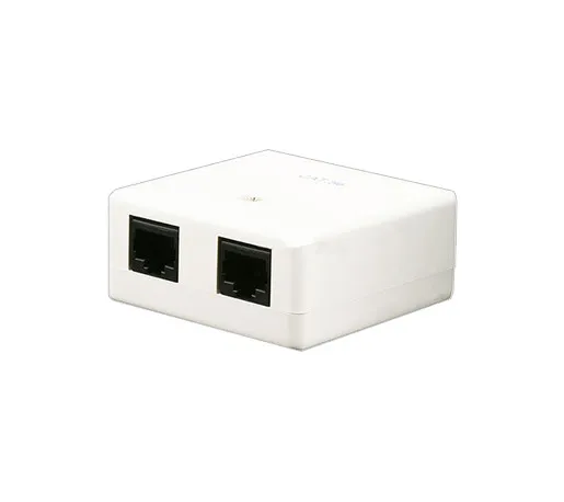 CAT5e Double Port Surface Mount Box