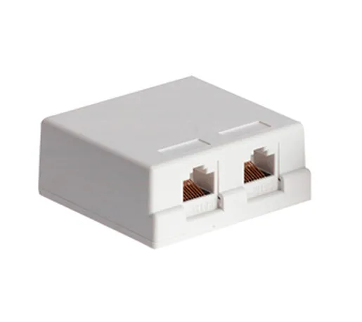 CAT6 Double Port Surface Mount Box