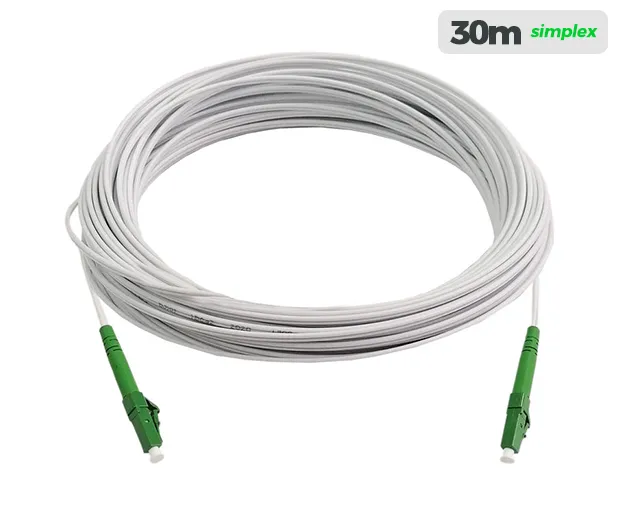 UltraLAN Pre-Terminated Drop Cable (LC/APC) Simplex - 30m White