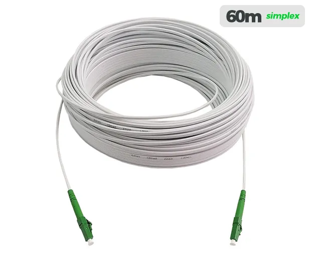 UltraLAN Pre-Terminated Drop Cable (LC/APC) Simplex - 60m White