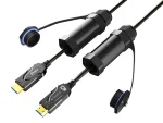 DTECH 20m 8K Armored HDMI 2.1 Fiber Cable with Waterproof Connector Ca