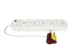10-Way High-Surge Multi Plug with Overload & Surge Protection (50cm)