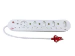 10-Way Multi Plug with overload and surge protection (5X16+4X5A) - 50cm Power Cord