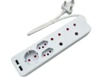 5-port Multi Plug with 2-port USB Charger