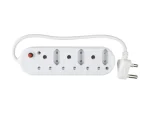 6-Way Multi Plug (3x16A and 3x5A) - 50cm Power Cord