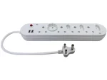 8-Way Multiplug with USB (4X16A+3X5A) - 50cm power cord