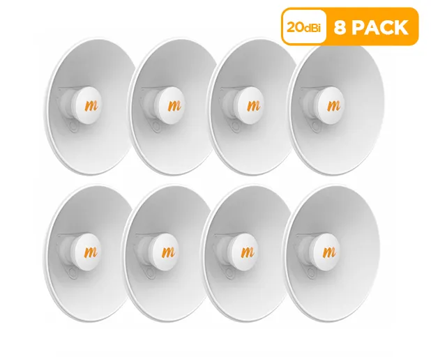 Mimosa N5-X20 twist-on 5GHz 20dBi antenna 270mm (8 Pack)