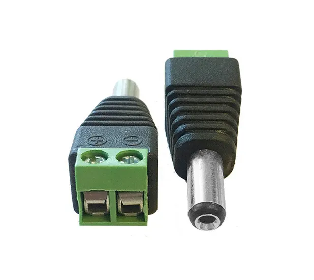 DC Terminal to 2.1mm Jack Adapter (Male)