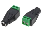 Female DC Jack Plug with Terminal Connector Block