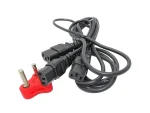 SA 3-Pin Plug to 3-Way IEC C13 Power Cord