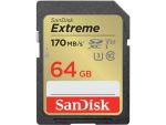 SanDisk Extreme SD UHS I Card for 4K Video 64GB