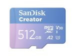 SanDisk Creator microS Card UHS-I 512GB + Adapter