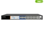 UltraLAN 24 Port 250W Fast Ethernet AI PoE Switch with 2 GE and 1 SFP Uplink