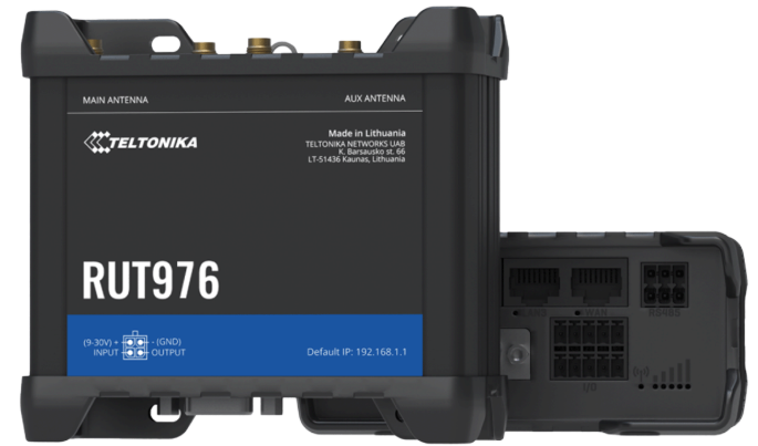 Teltonika RUT976 Redcap 5G LTE Cat 4 GNSS antenna OR DinRail Router