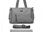 Totes Babe Luna Diaper Shoulder Bag Light Grey