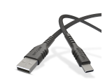 UAC20B USB 2.0 Cable A-C 2M 3A Braided Black