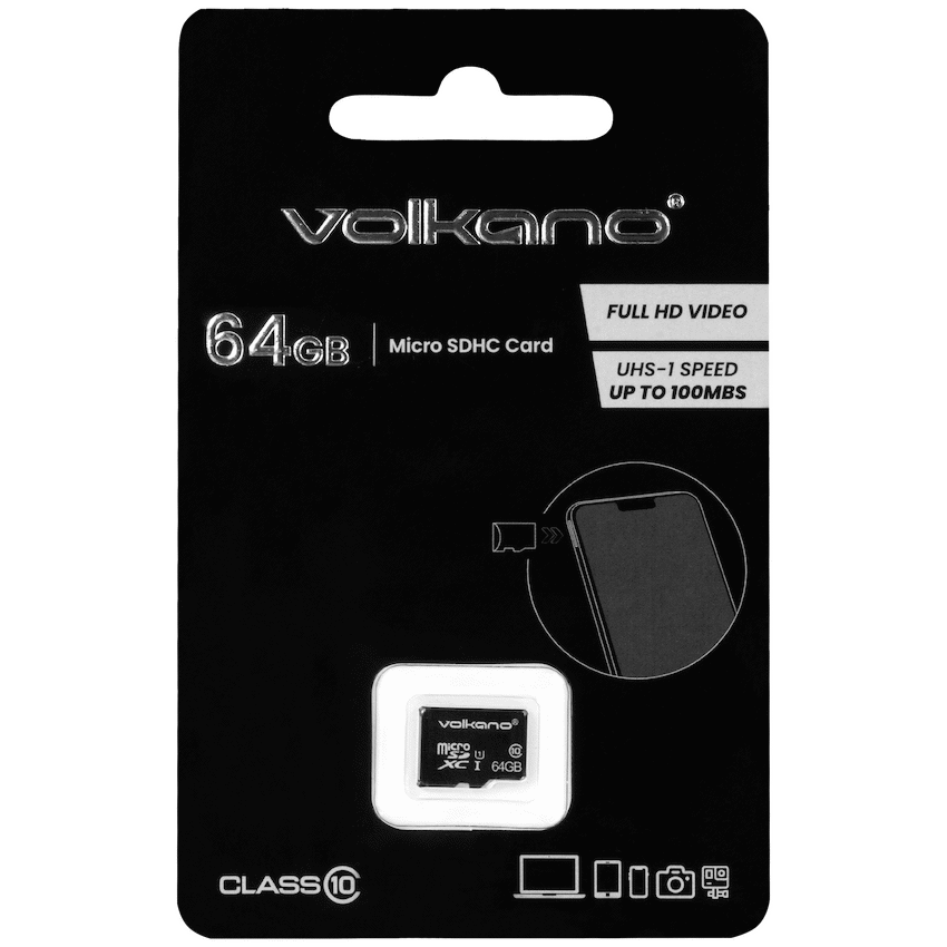 Volkano Micro Series Micro SD card 64GB - Class 10