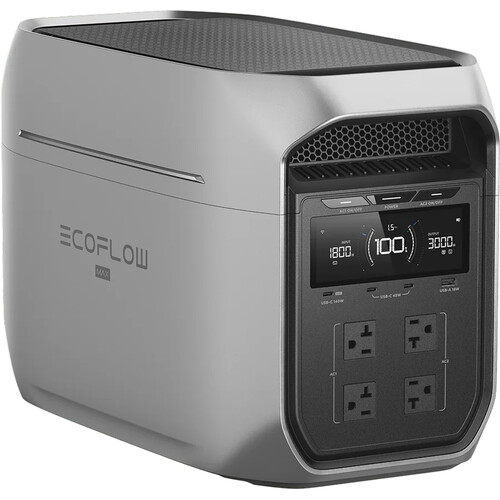 EcoFlow Delta 3 Max Portable Power Station - 2400W output; 2048Wh Battery