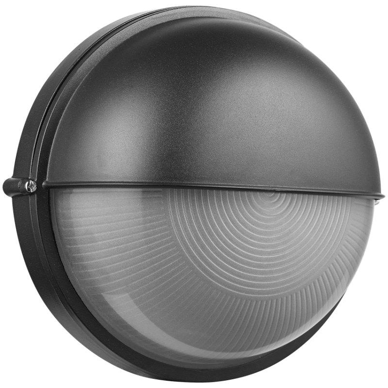 Ellies Arc Series - AC Round Bulkhead - Aluminium + Glass - E27 Base -