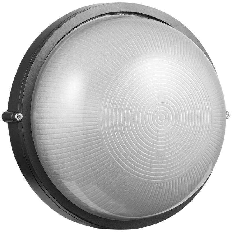 Ellies Illume Series - AC Round Bulkhead - Aluminium + Glass - E27 Base