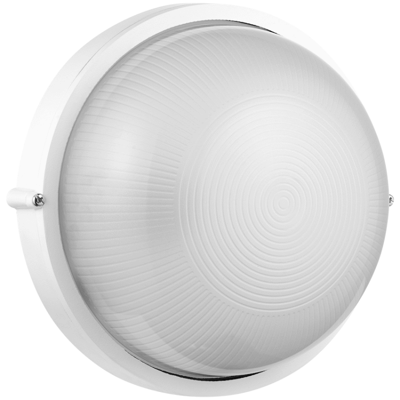 Ellies Illume Series - AC Round Bulkhead - Aluminium + Glass - E27 Base
