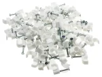 Cable Clip Round - White (100 Pack) (5mm)