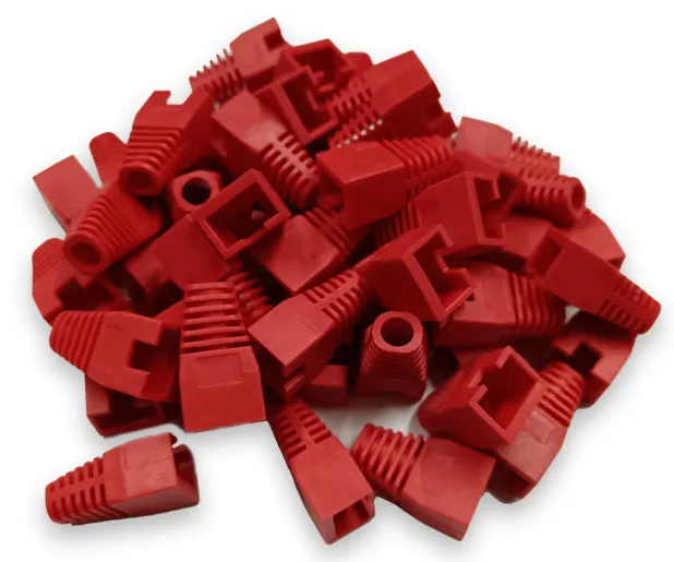 RJ45 Boot (Red) 50x Packet