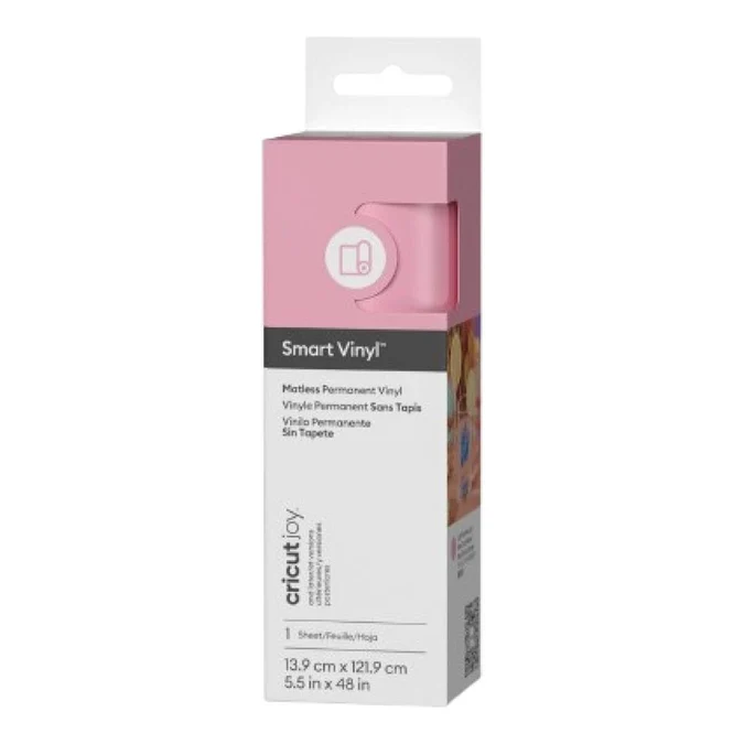 Cricut Smart Vinyl Permanent Joy 14x122cm 1 sheet (Mat Light Pink)