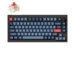 Keychron V1 Max QMK/VIA Wireless Custom Mechanical Keyboard | Red Switches- Black