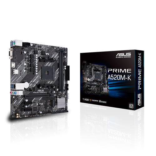 Asus AMD Ryzen A520 Chipset AM4 Socket Micro ATX M/B.