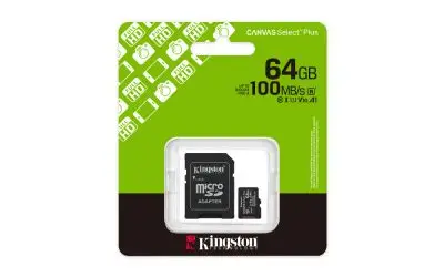 Kingston Canvas Go Plus 64GB SDXC 170R C10 UHS-I U3 V30 Card
