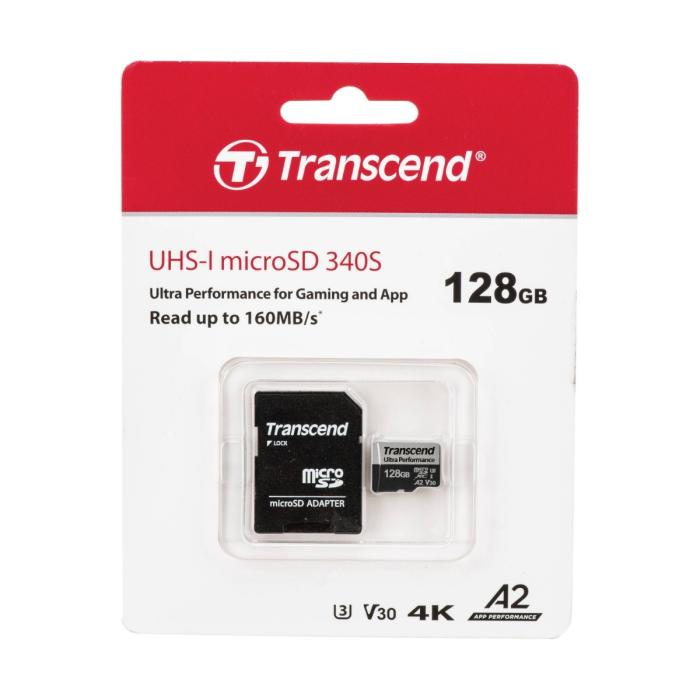 Transcend 340S 128GB Ultra Performance Micro SD Card