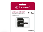 Transcend 350V 512GB High Endurance Micro SD UHS-I U3 Class10 - Read 100 MB/S - Write 45MB/S - With SD Adaptor