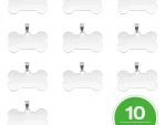 xTool - Silver Bone Dog Tags - (10pcs)