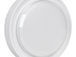 Ellies Cresent Series AC 24W Round LED Bulkhead - PC - BK