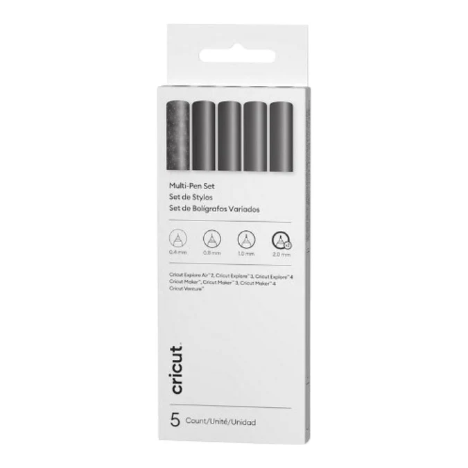 Cricut Explore/Maker Multi-Size Pen Set 5-pack (Black)