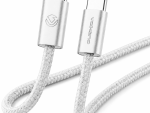Volkano Weave Series 60w USB C to USB C 1.2m - White