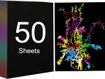 Creality - A4 Rainbow Magic Scratch Art Paper - 50 Sheet Pack