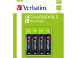 Verbatim AAA Premium Rechargeable Batteries 4 Pack