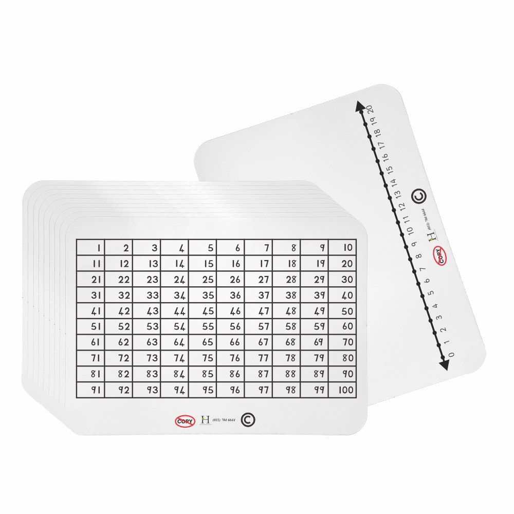 Writing Slate Double Sided A4 WB11 Basically Books Pack of 10