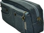 Brainware Blue Denim Pencil Case