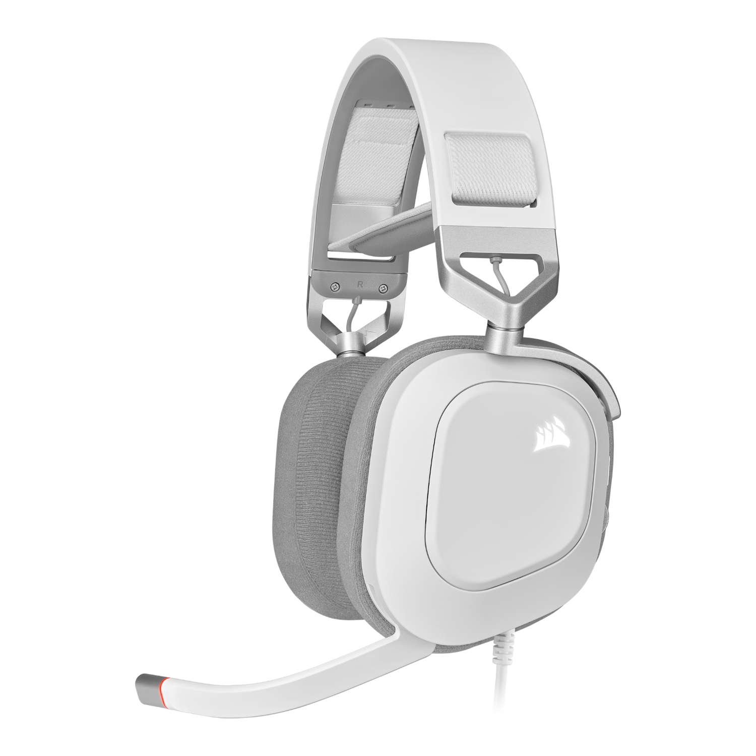 Corsair HS80 RGB USB Wired Over-Ear Gaming Headset - White
