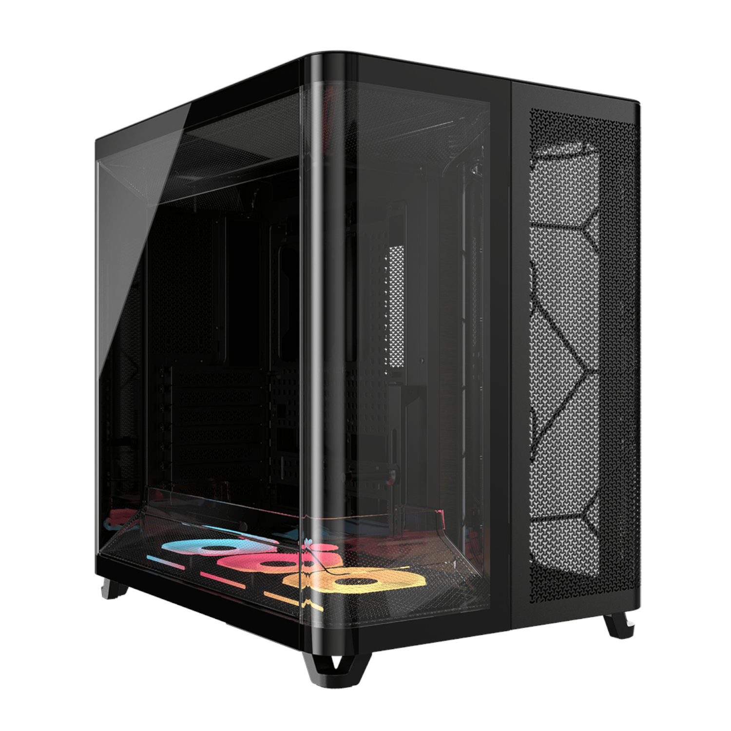 Corsair AIR 5400 LX-R RGB iCUE LINK Triple Chamber Mid-Tower PC Case -