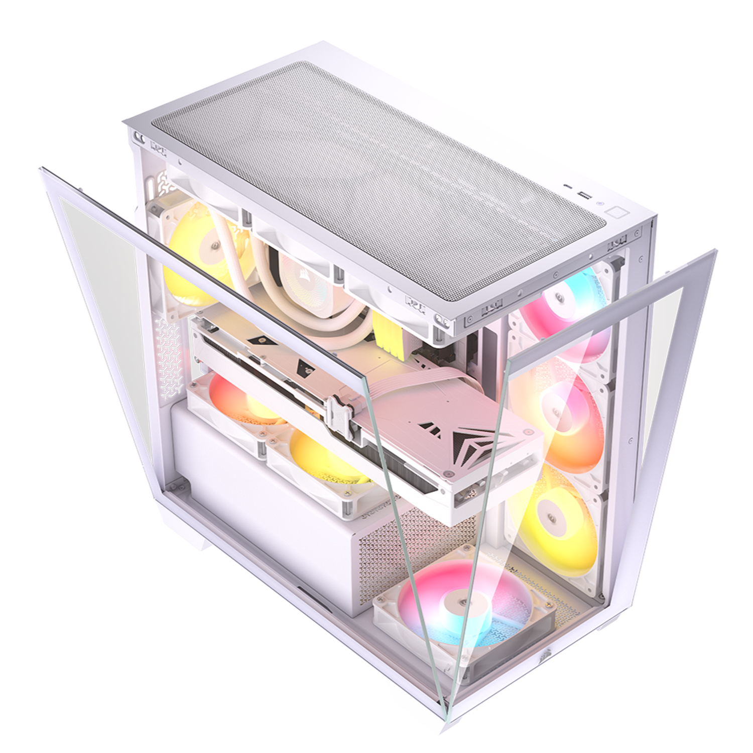 Corsair 2800X RS-R ARGB Micro-ATX PC Case - White