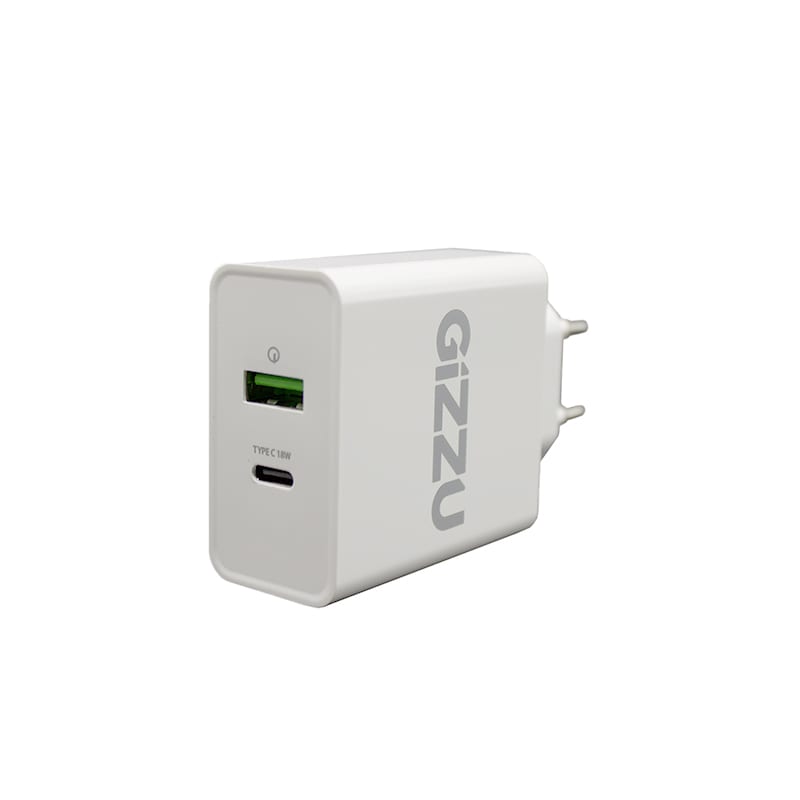 Gizzu Wall Charger Type C 36W PD QC3.0 18W - White