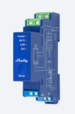 Shelly Pro Dimmer 0/1-10V PM DIN-Rail Mountable Dimming Controller With Power Measurement
